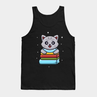 cat reader Tank Top